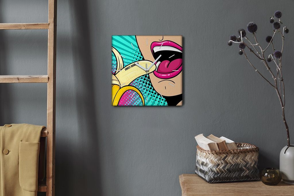 Coloray Hodiny Unikátní 30x30 cm  Tiché hodiny Pro obývací Produktbild 