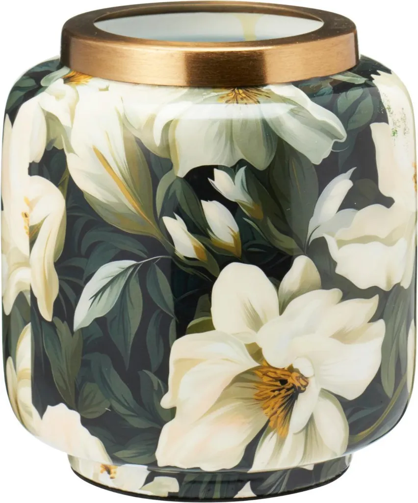 Petite assiette à dessert décor fleuri 15,5 cm IATY élégance chic
