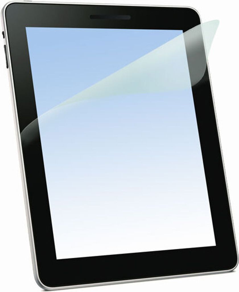 VIVanco Hochwertige Universal Tablet Displayschutzfolie, kompatibel mit Tablets bis 10 Zoll, selbstklebend, staubabweisend