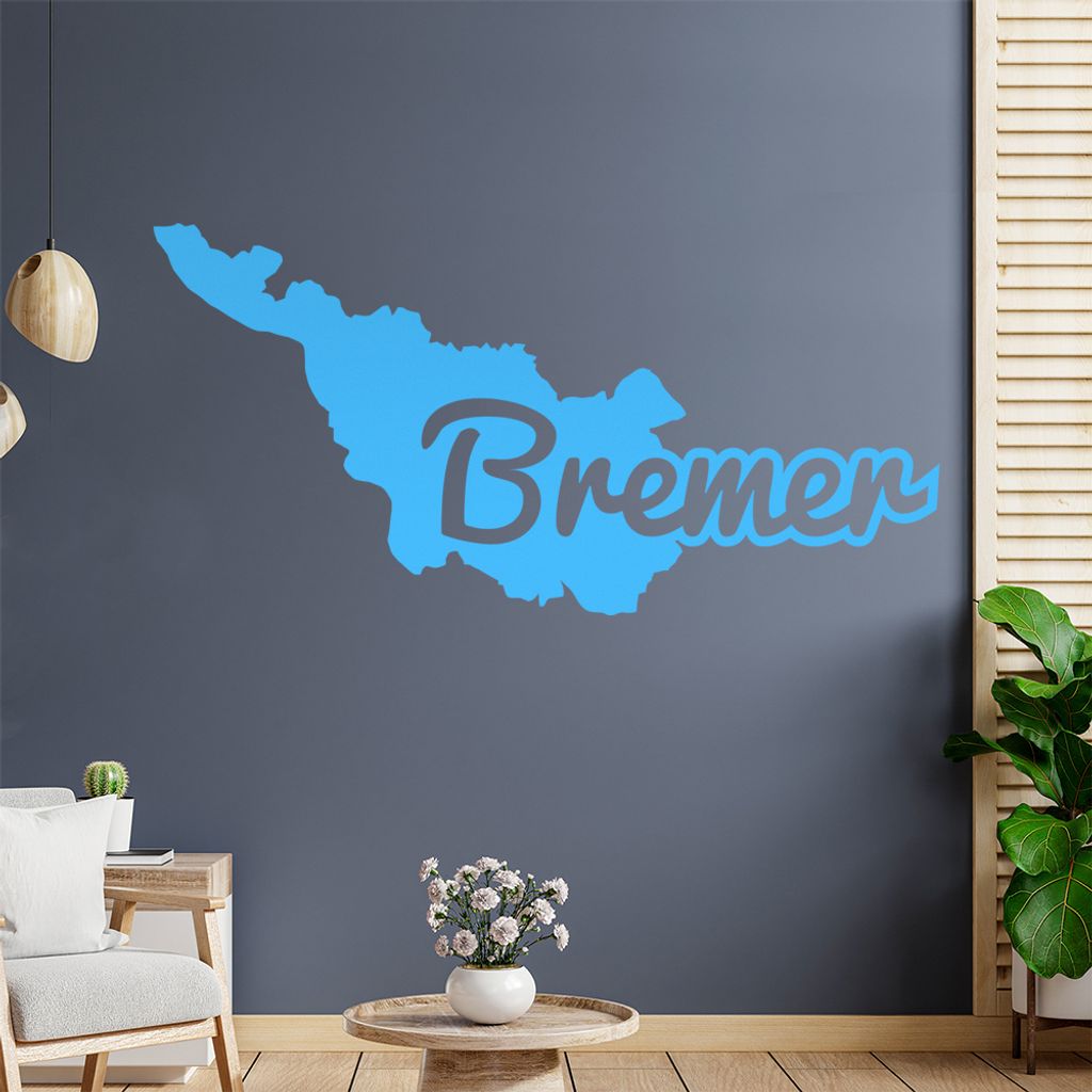 Bremen Bremer Herkunft Wandtattoo Wandaufkleber Wall Sticker - Dekoration, Küche, Wohnzimmer, Schlafzimmer, Badezimmer