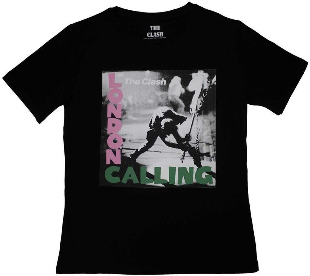The Clash - "London Calling" T-Shirt für Damen RO10349 (S) (Schwarz)