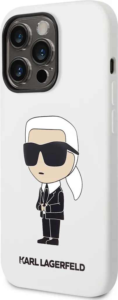 Custodia Ibrida Karl Lagerfeld Quilted Puffy Ikonik Logo per iPhone 14
