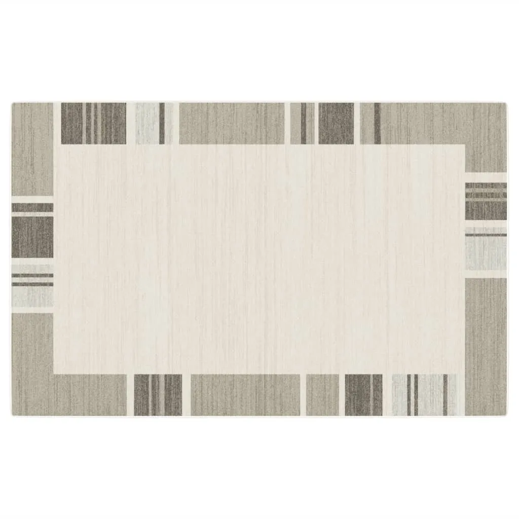 Tapis antidérapant à poils courts multicolore 190x300 cm facile d'entretien