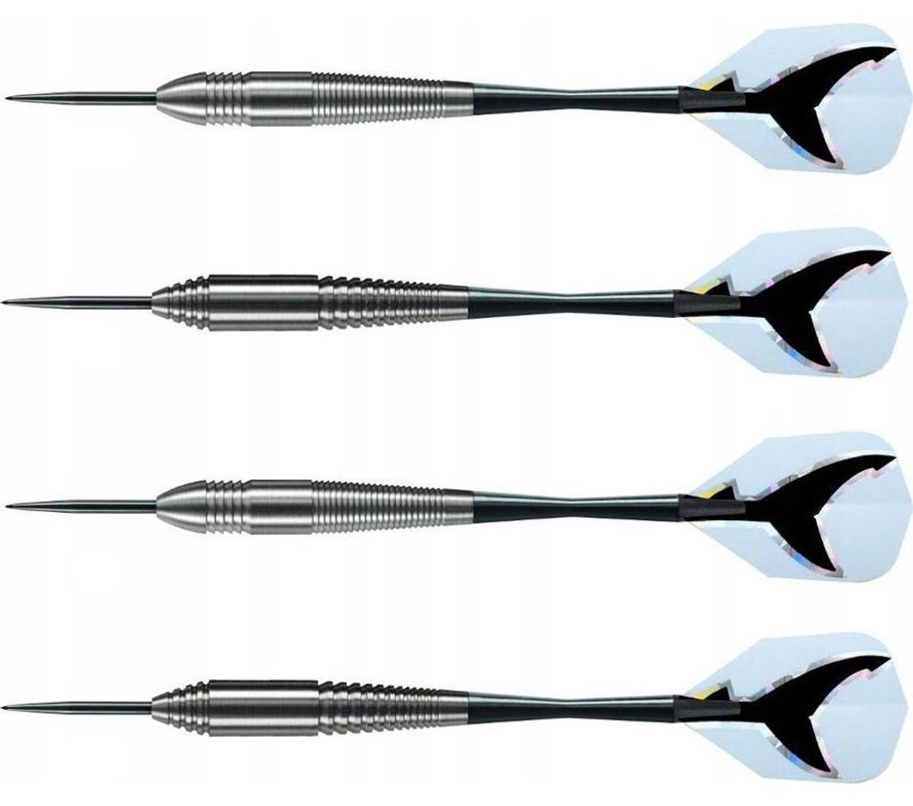 Harrows - Darts, Stahlspitze, Haifisch 4er-Pack PP2673 (21 g) (Grau/Silber)