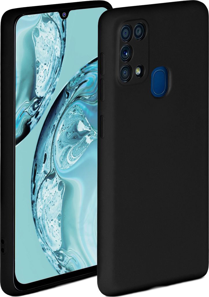 Soft-Case für Samsung Galaxy M31, Farbe:Onyx Schwarz
