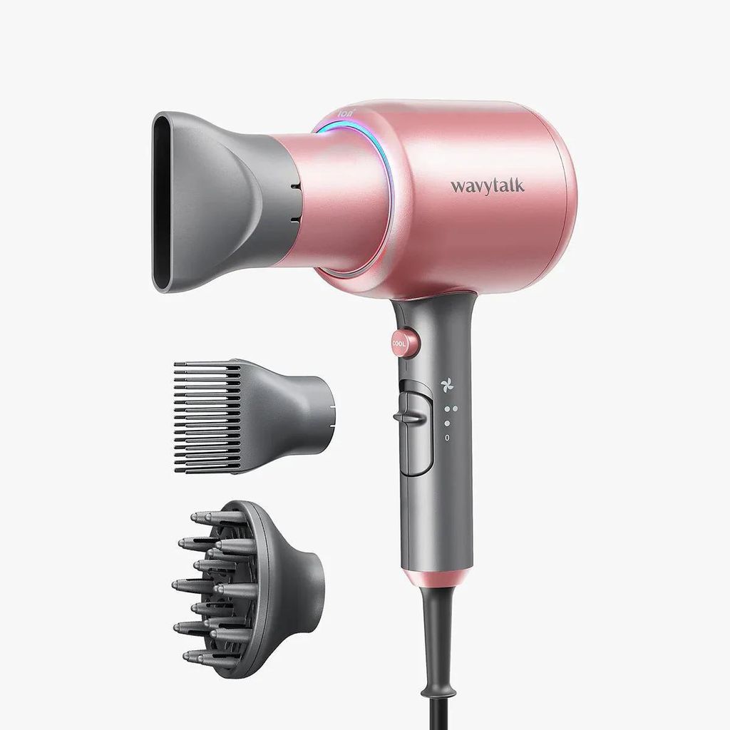 Wavytalk Blown Away – Haartrockner mit Diffusor, 3 Gebläsestufen, Kaltluftfunktion für schnelles Styling