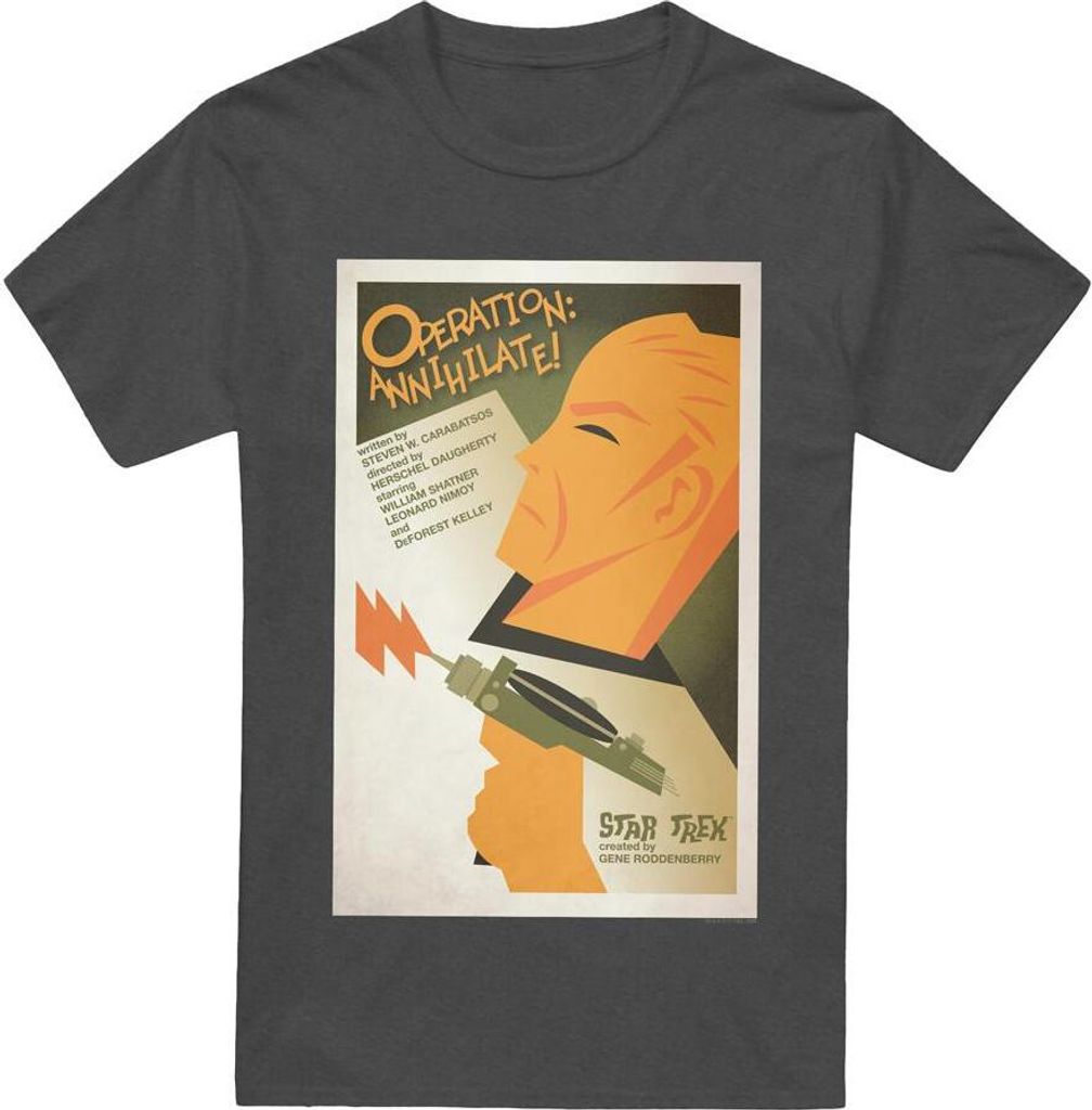 Star Trek - "The Original Series Episode 29" T-Shirt für Herren/Damen Uni TV17725 (XXL) (Holzkohle)