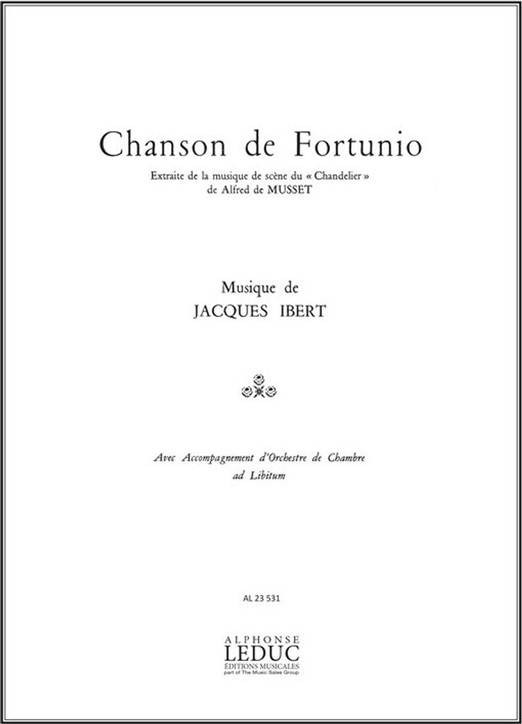 Chanson de Fortuniopour chant et piano
