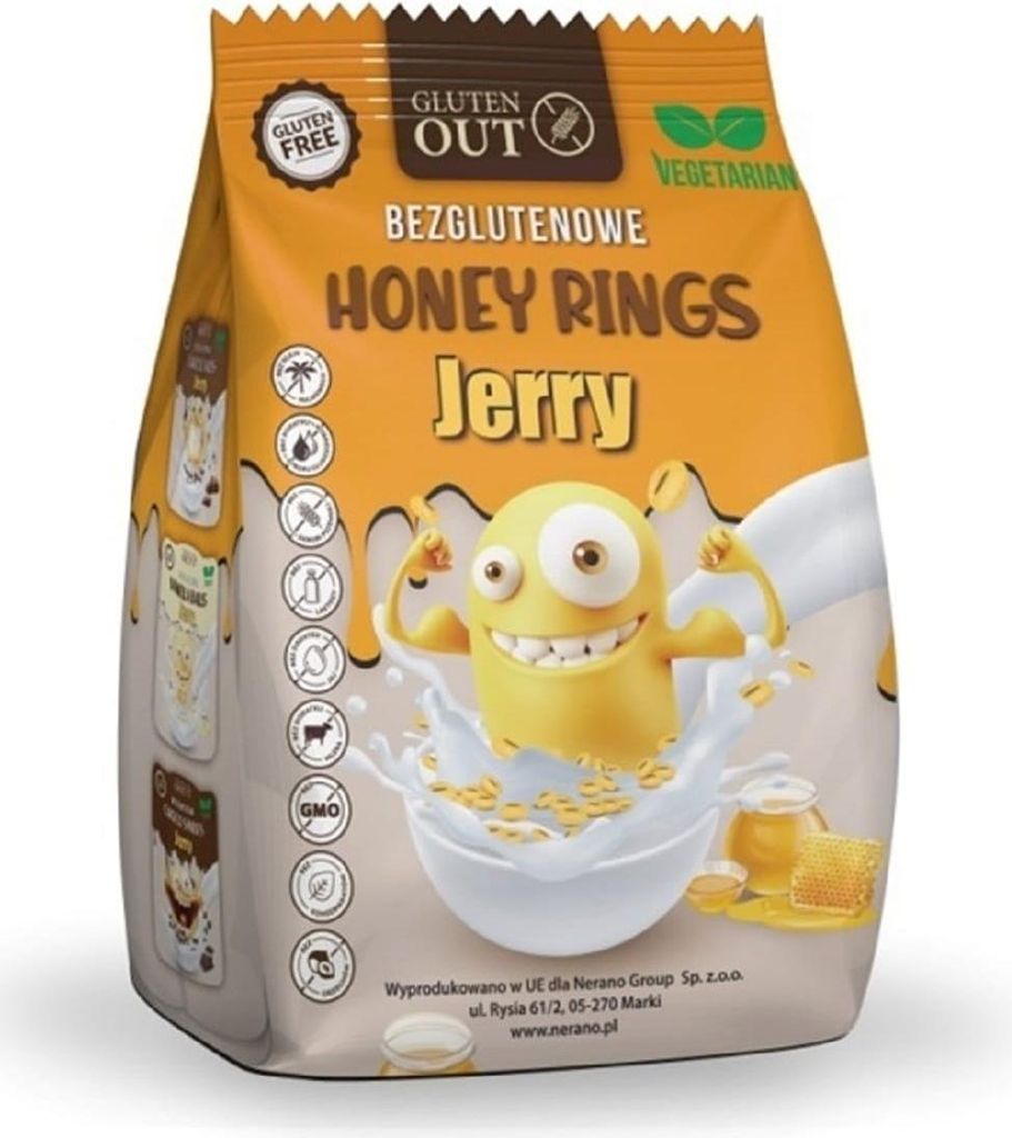 KÓŁKA ZBOŻOWE MIODOWE BEZGLUTENOWE 375 g - JERRY GLUTEN OUT