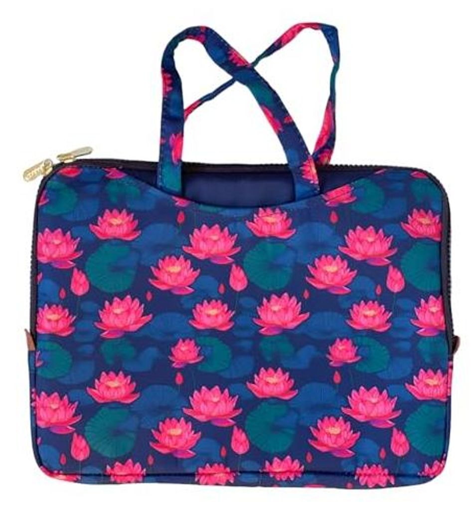 Yumbox isolierende Lunch-Sleeve mit Griffen - Lotus Blumen Design
