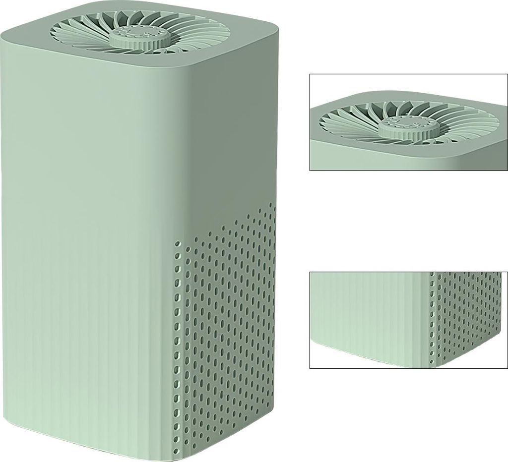 Luftreiniger mit Negativ-Ionen, Aktivkohlefilter, 360°-Lufteinlass, Aromatherapie,bis 20 m²