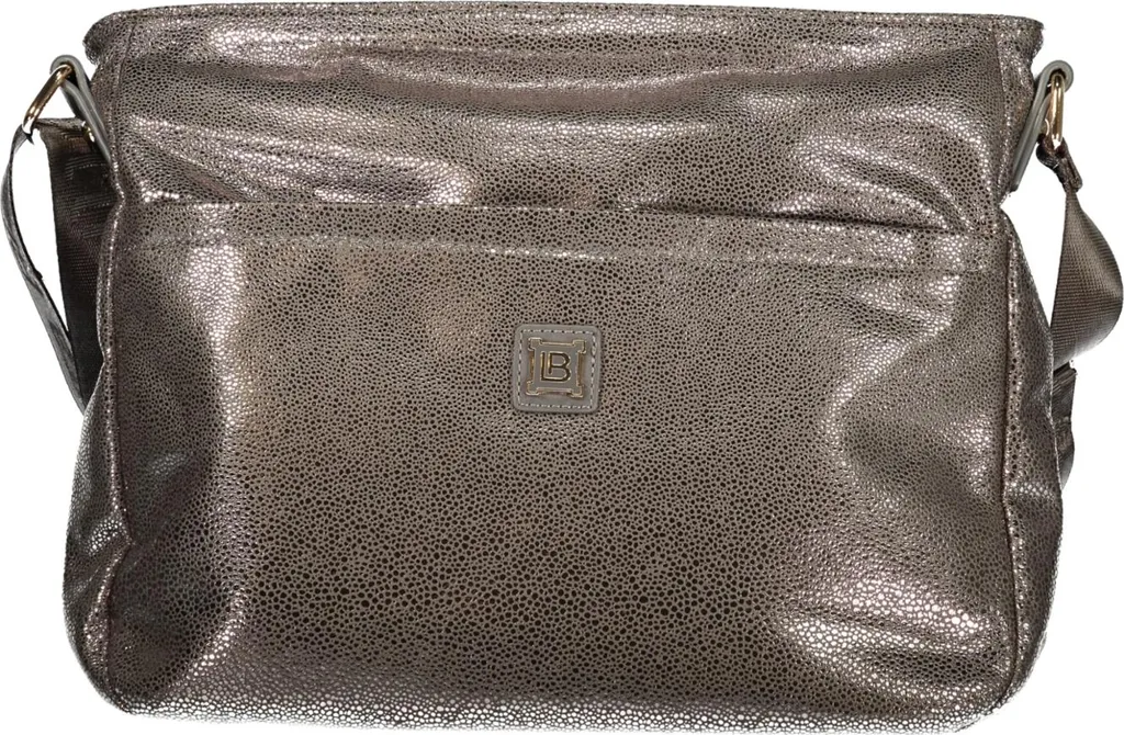 Sac besace gris de ville pour femme avec sangle de transport réglable