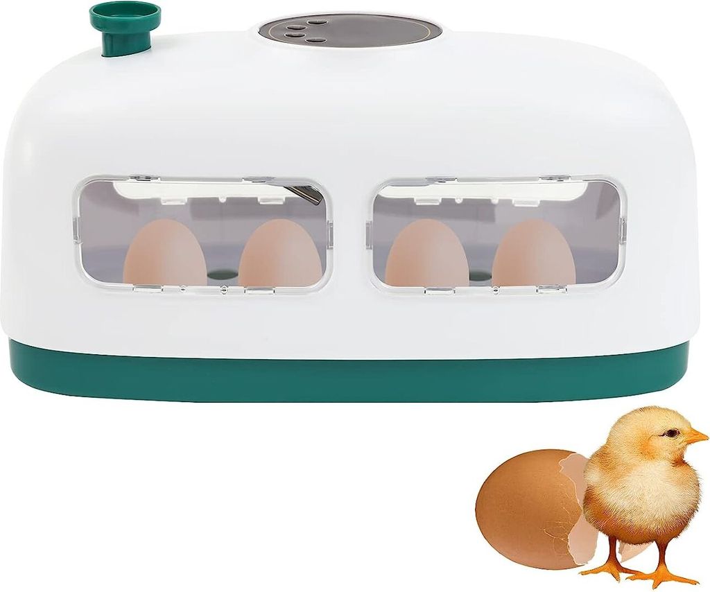 Inkubatoren Brutkasten Vollautomatischer LED-Anzeige 8 Eier Temperaturrege 30-39,5°C