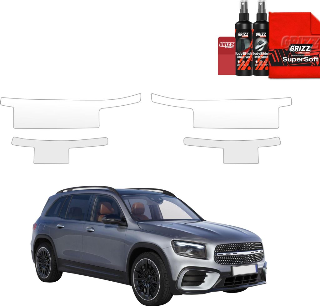 4in1 Schutzfolie für Schweller - Mercedes GLB 200 (2023-2026) Grizz Protector