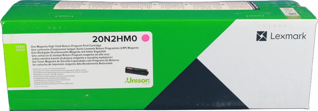 Toner Unison Lexmark 20N2HM0 Magenta Éclatant pour Documents Durables