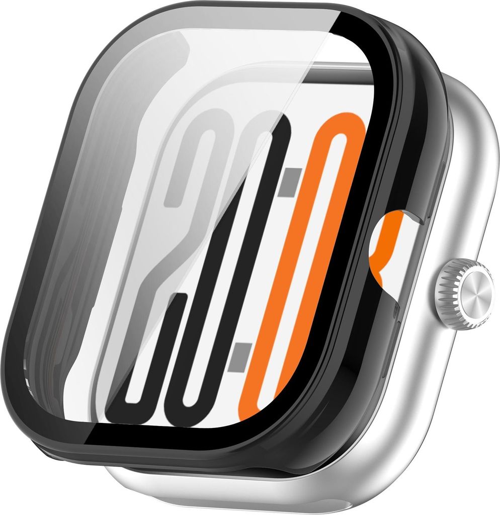 INF Honor Watch X5 Hülle mit Displayschutzfolie, PC Bumper, Voller Schutz Schwarz