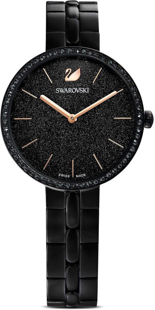 Swarovski Cosmopolitan Uhr - Schweizer Eleganz in Schwarz, Produktbild 