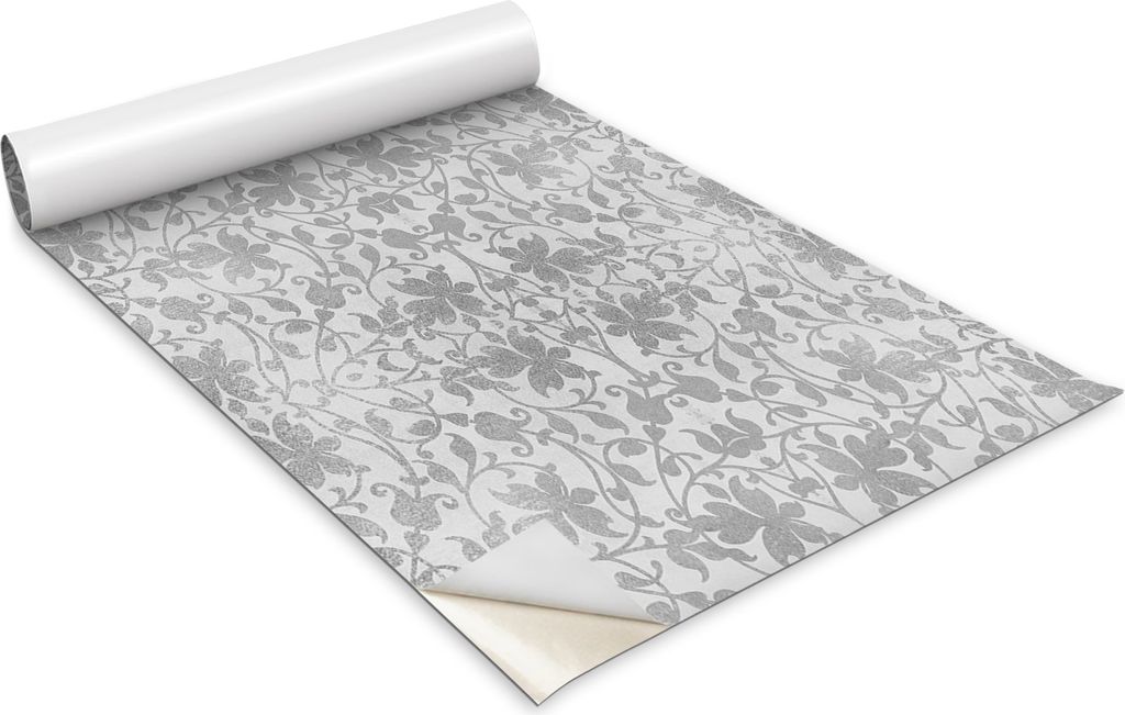 Selbstklebende Möbelfolie - Dekorationsfolie - Tischmöbel - Zuschneidbar - Ranken Und Blätter - 100 x 50 cm