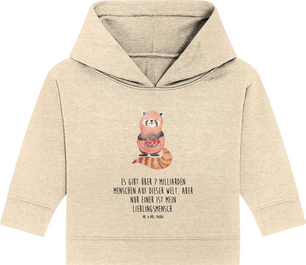 Mr. & Mrs. Panda Organic Baby Hoodie Roter Panda 12. - 18. Produktbild 