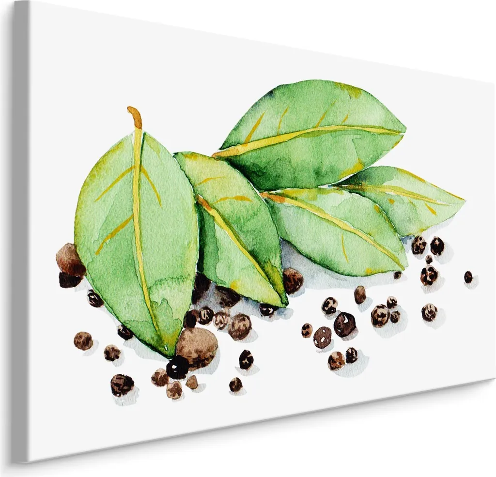 Stampa Tela 70x50 Spezie Alloro XXL - Decorazione Parete Ristorante