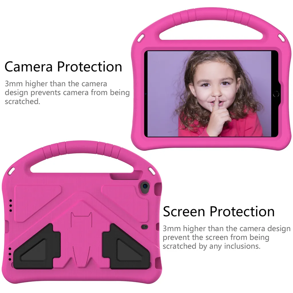 Custodia Per IPad Mini 6/7 Con Farfalla - Antiurto In Schiuma EVA, Con Supporto E Maniglia, Rosa, Per Ragazze - 4