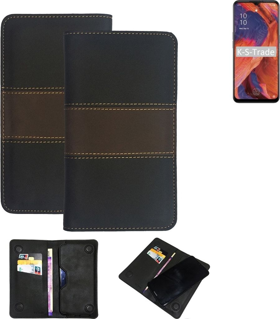 K-S-Trade Hülle Handyhülle kompatibel mit Oppo Reno4 Z 5G Schutzhülle Walletcase Bookstyle Tasche Schutz Case Handytasche Wallet Cover Kunstleder