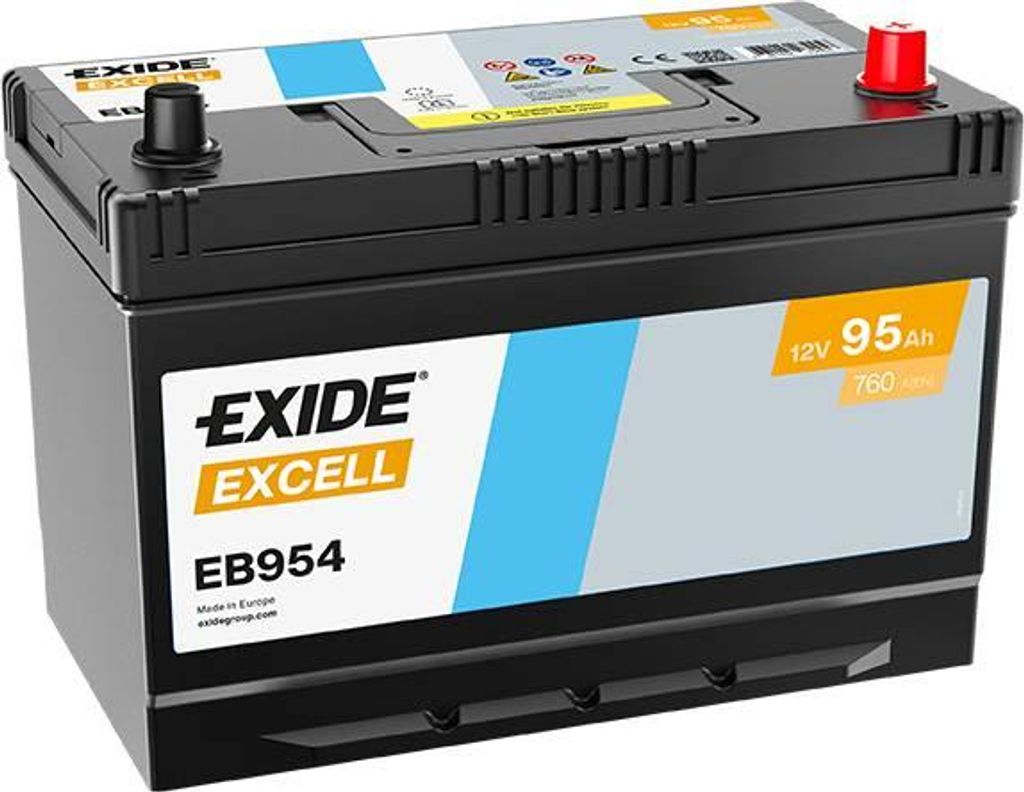 Exide EB954 Excell 12V 95Ah 760A