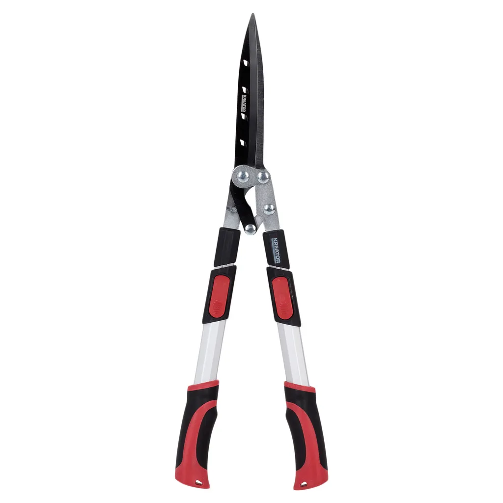 Cisaille à haies télescopique KREATOR en acier carbone avec manches 79 cm