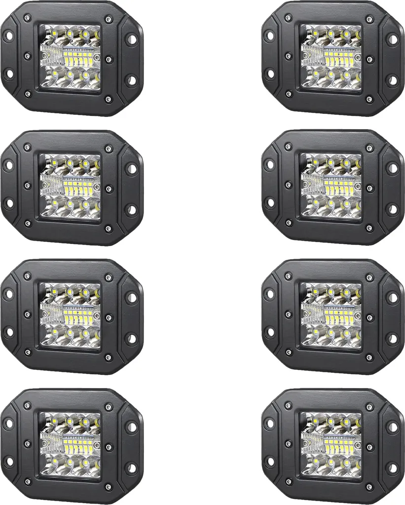 Projecteur LED 42W haute luminosité IP67 - Pack de 8 feux de travail