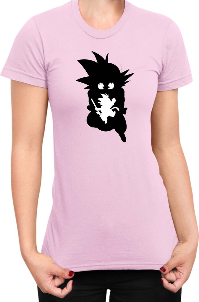 Damen T-Shirt Dragon Anime Manga Ball Z Goku 35, Lady S / Hellrosa
