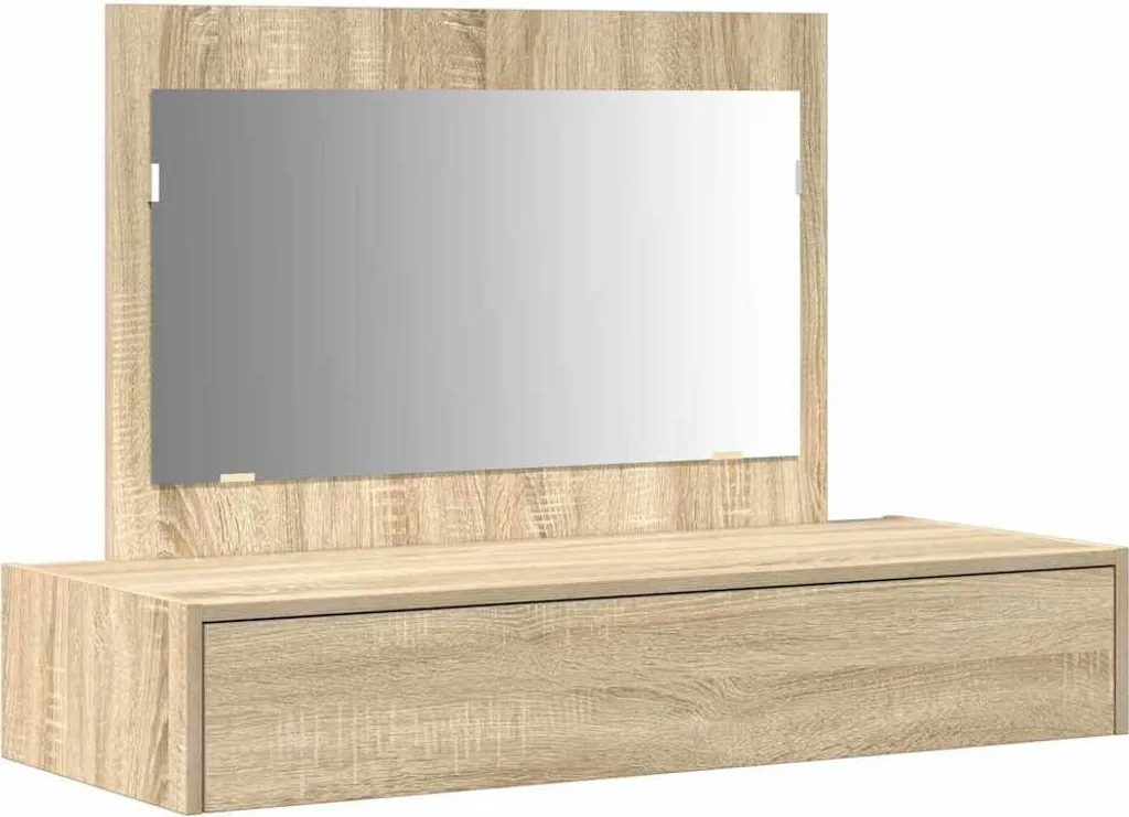 Mobile Trucco SYFAX Marrone Elegante | Tavolo 100cm Legno Multistrato