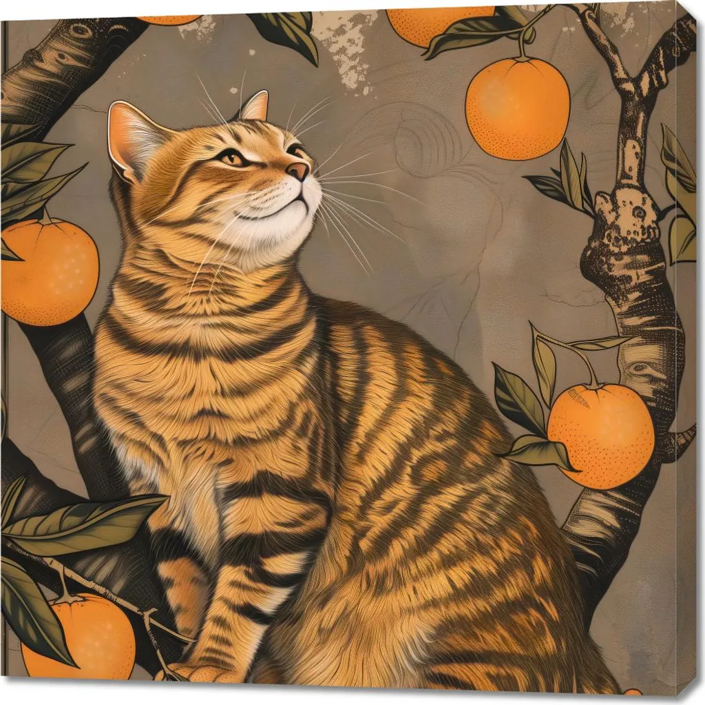 Tableau Carré 90x90 cm Où sont les pattes ? - Décoration Murale Humour