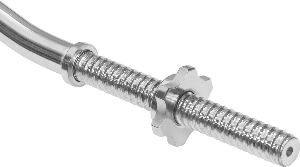 Stark gecurlte Stange, Langhantel 30 mm 120 cm 5,6 kg max. 170 kg REBEL ACTIVE