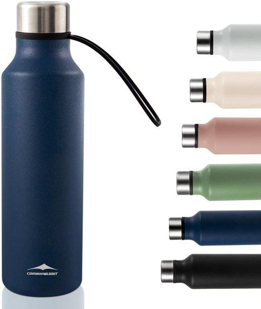 Isolerende Thermosfles aus Edelstahl 580ml, leckgeschützt, BPA-frei, isolierte Flasche, kalt und warm für Sport und Büro, inkl. Reinigungsbürst...