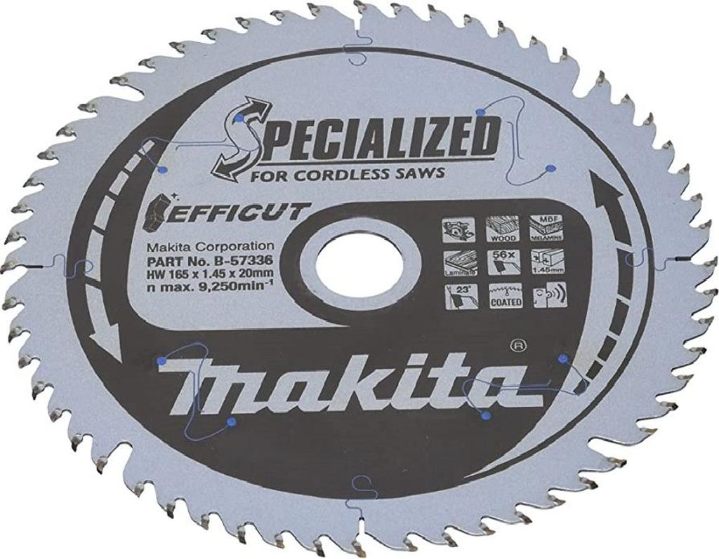 Makita SPECIALIZED Sägeblatt 165x20x56Z Produktbild 