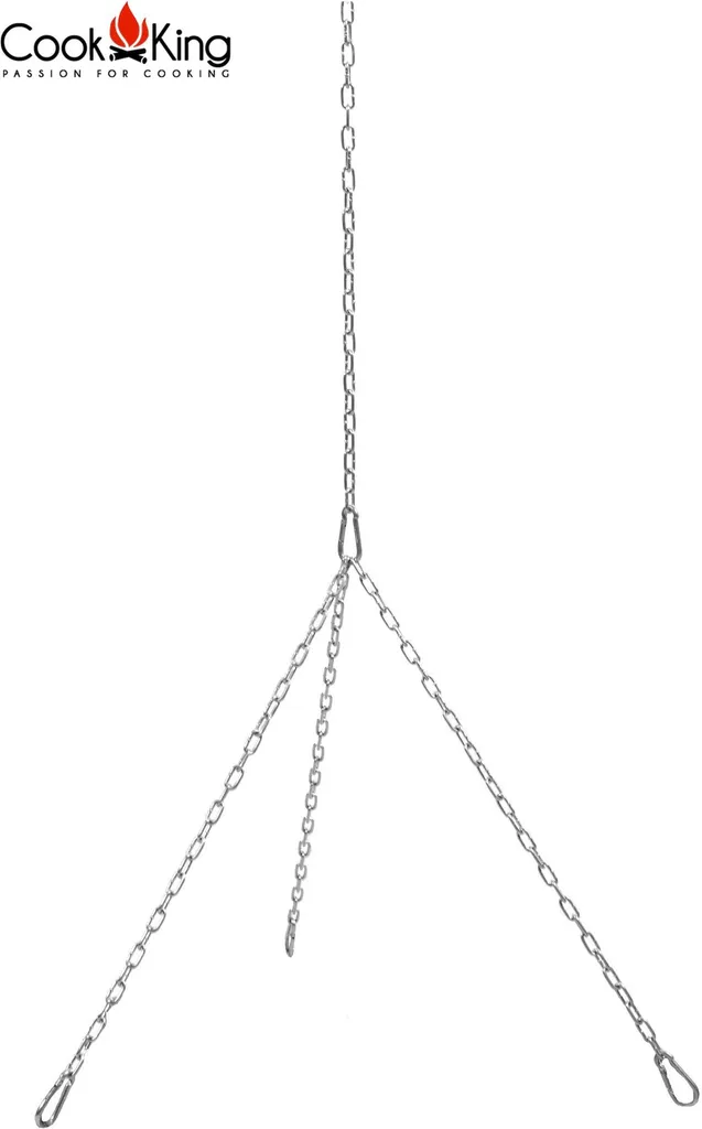 Chaînes de barbecue inoxydables 50cm avec mousquetons de sécurité