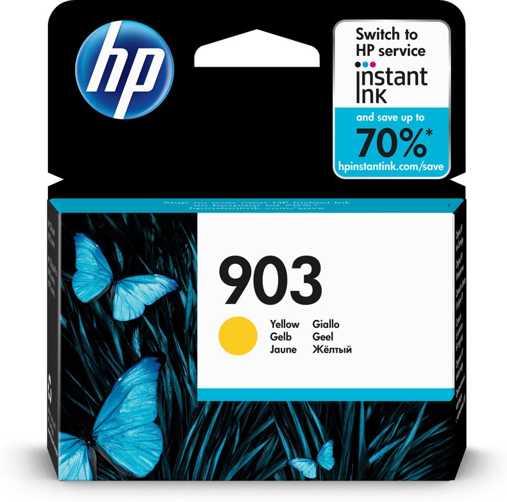 HP 903 Yellow Original Ink Cartridge (T6L95AE) for HP Immagine del prodotto 