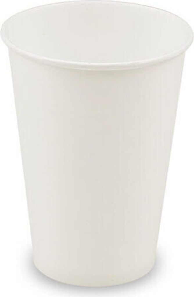 90x Automatenbecher Heißgetränke to go Pappbecher weiß 180 ml Ø 70 mm
