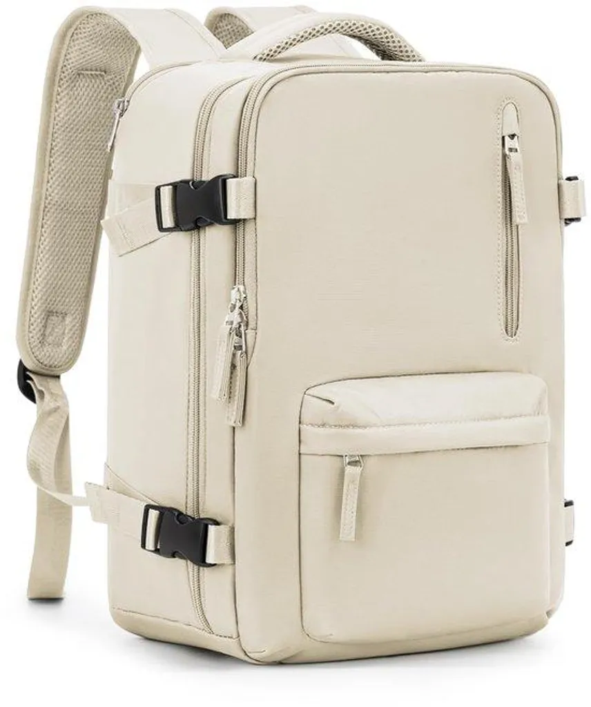 Sac à dos voyage avion 40x30x20 cm beige B5 idéal pour vos week-ends