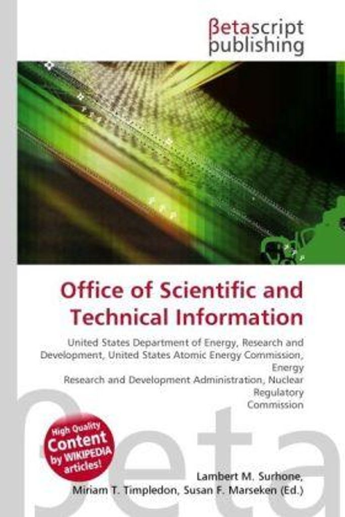 Office of Scientific and Technical Information