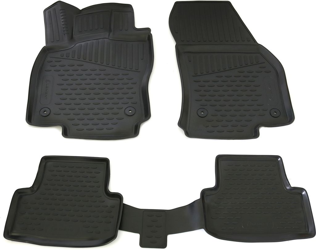 AD Tuning Gummi Fußmatten Set für Skoda Karoq, Bj. 2017-