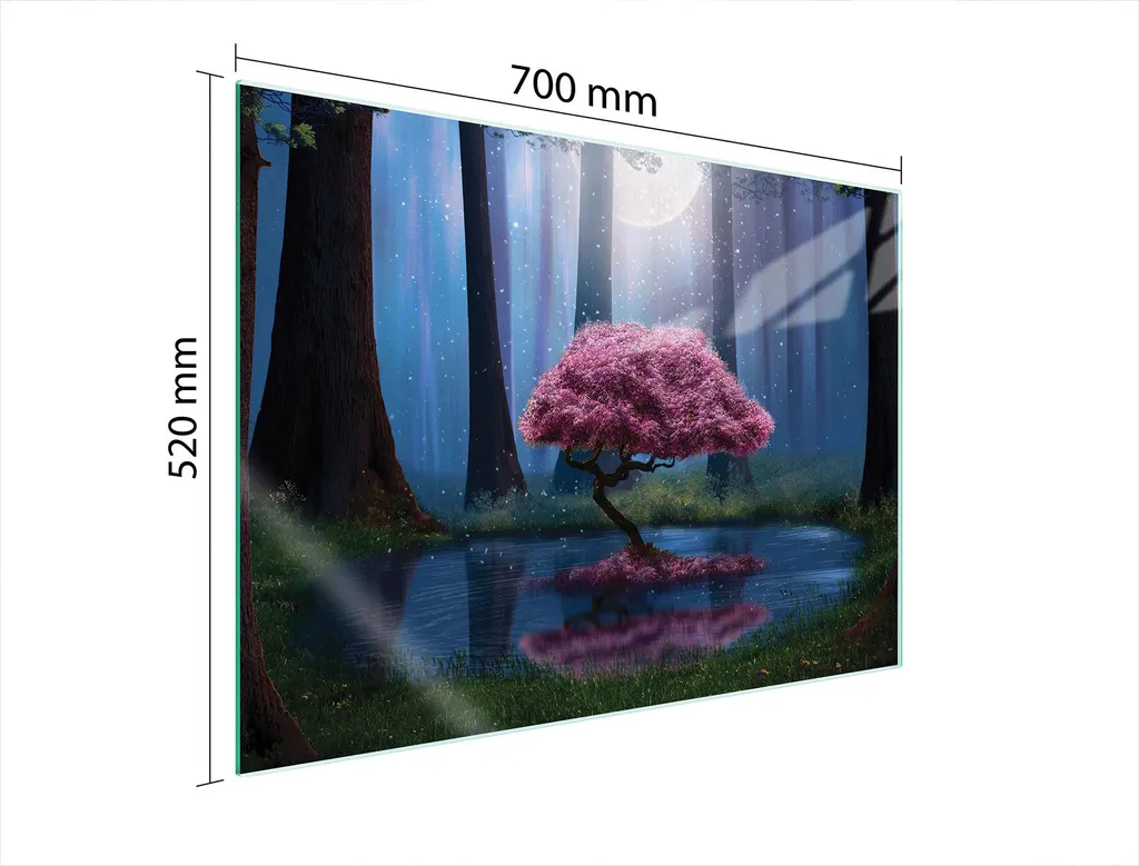 Copripiano in Vetro 70x52 Albero della Vita | Protezione Artistica