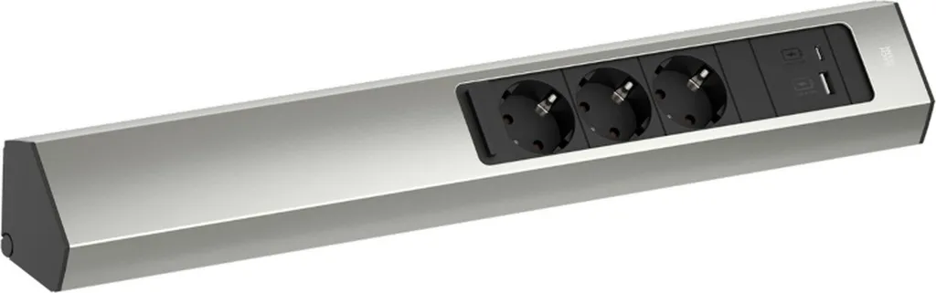 Barra Prese Cucina Bachmann CASIA 2 Inox con USB-C Fast Charge 22W