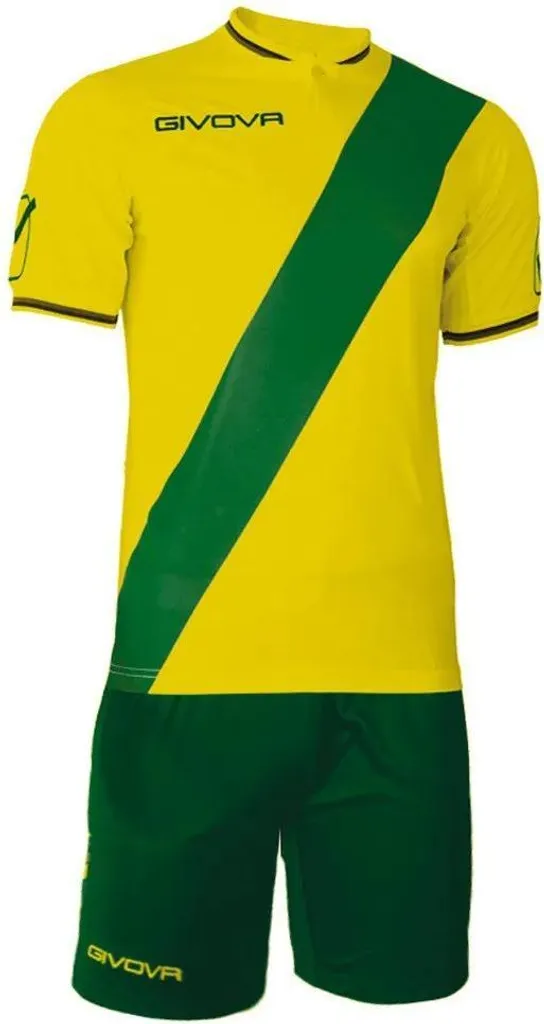 Set Givova Verde Giallo Uomo Taglia L - Kit Calcio per veri Bomber