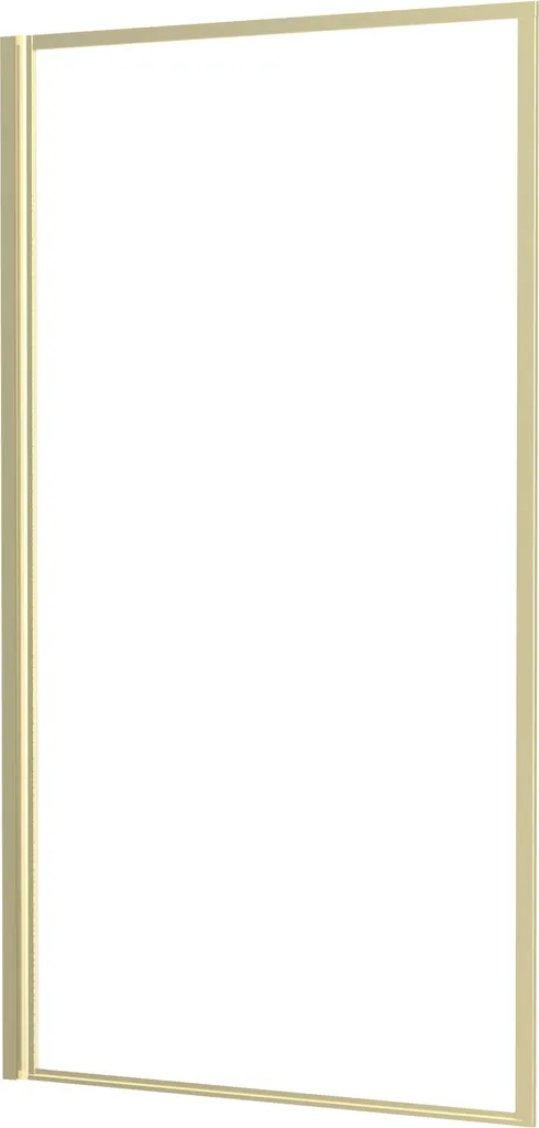 Ecran de baignoire pivotant 80x140 en finition Or Doré Brossé GOLDY