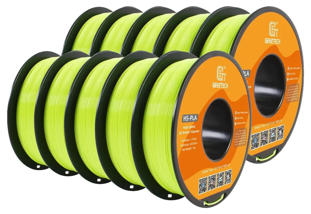 Filament 3D vert pomme haute vitesse avec finition de qualité pro 1kg