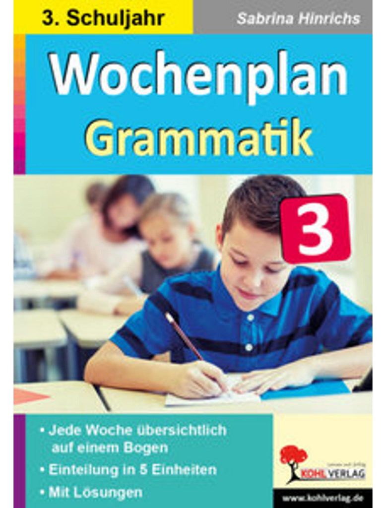 Wochenplan Grammatik / Klasse 3