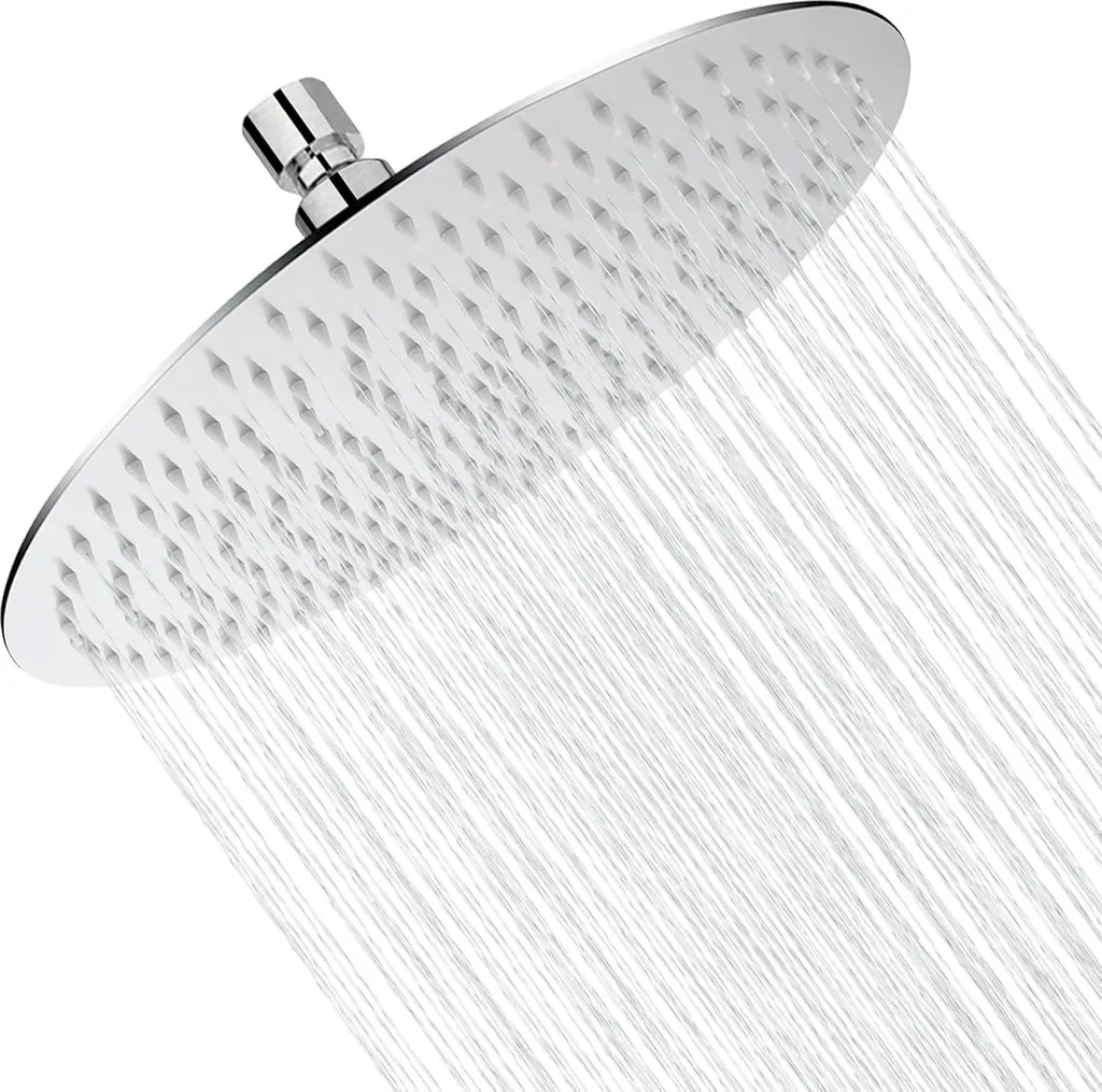 Ciel de pluie ultra-mince 10 pouces inox pour douche à haute pression