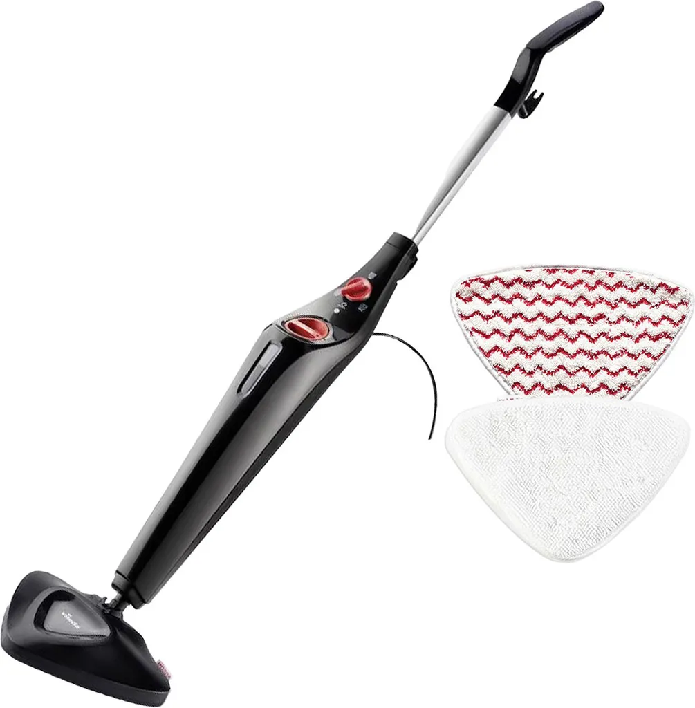 Vileda Steam Plus PowerPad Nero: L'Eleganza della Pulizia a Vapore