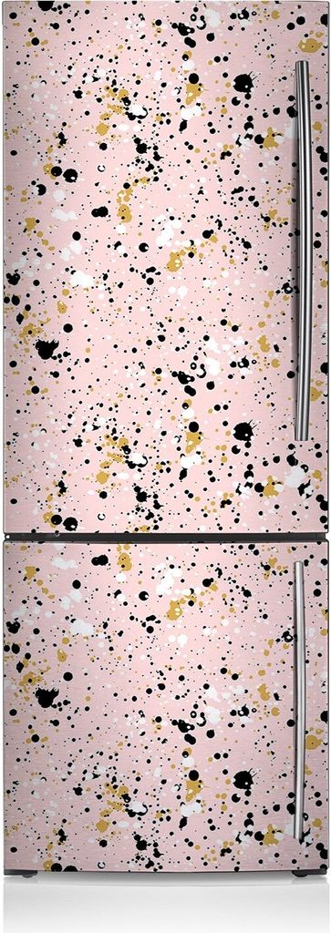 Aufkleber Kühlschrankmagnete Dekoration Kühlschrankfolie 60x190 cm - Flecken mit Farbe.